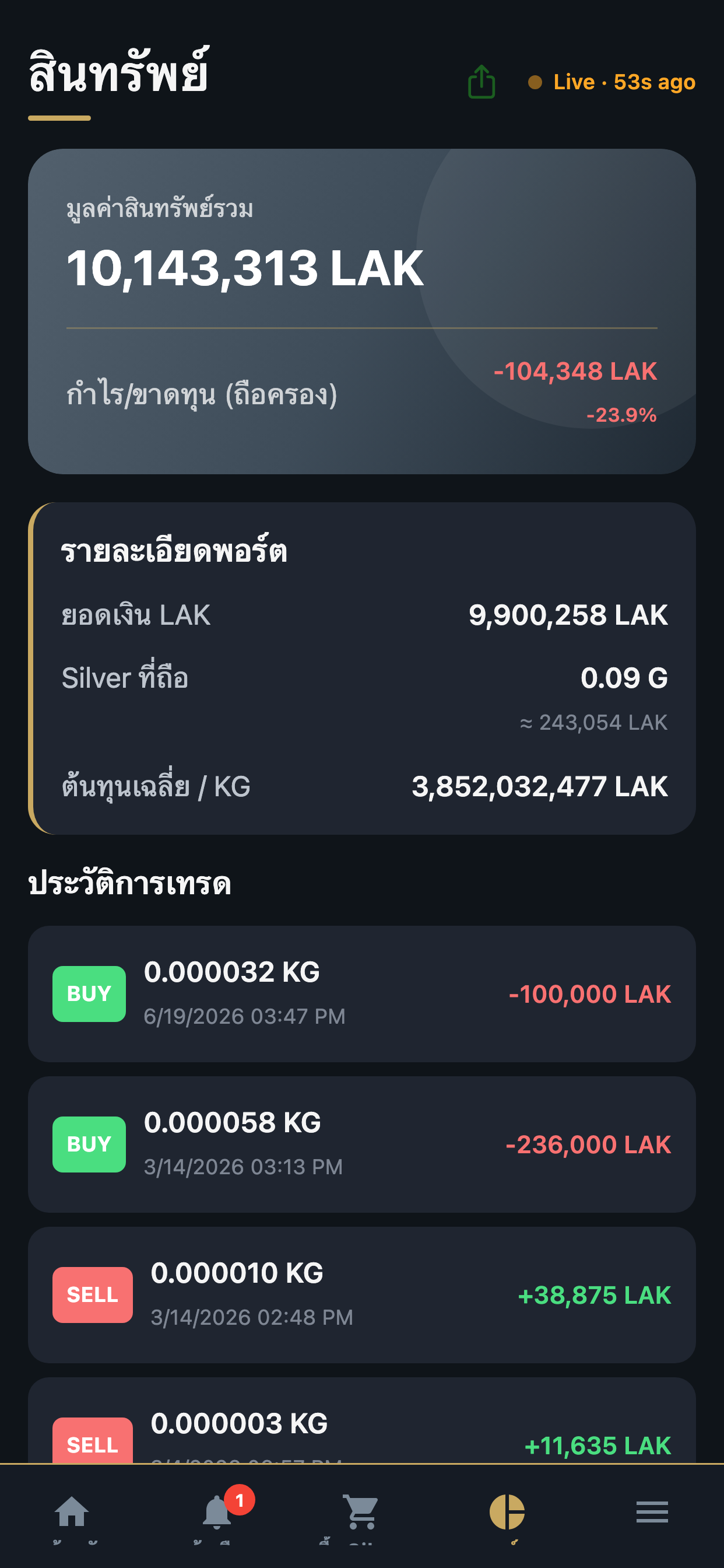 Silver portfolio